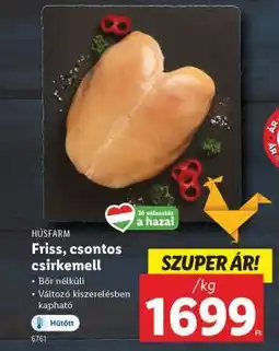 Lidl Friss csontos csirkemell ajánlat