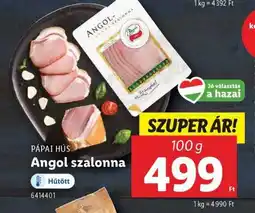 Lidl Angol szalonna ajánlat
