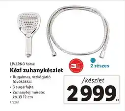 Lidl LIVARNO HOME Kézi zuhanykészlet ajánlat