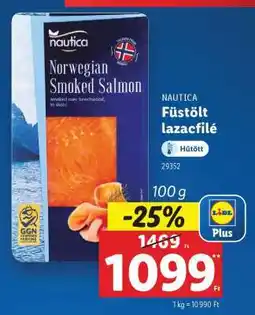 Lidl NAUTICA Füstölt lazacfilé ajánlat
