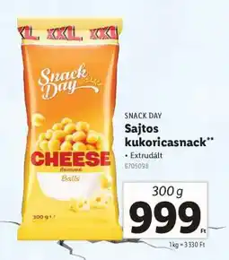 Lidl SNACK DAY Sajtos kukoricasnack ajánlat