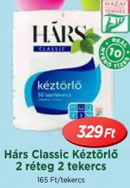 Real Hárs Classic Kéztörlő 2 réteg ajánlat