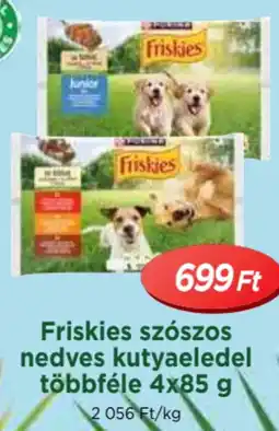 Real Friskies szószos nedves kutyaeledel ajánlat