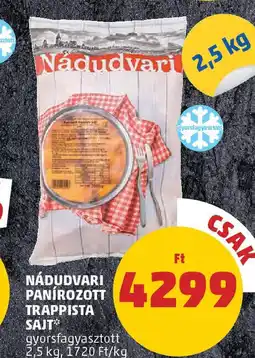 PENNY Nádudvari panírozott trappista sajt ajánlat