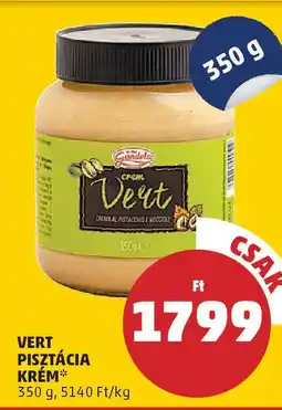 PENNY Vert pisztácia krém ajánlat