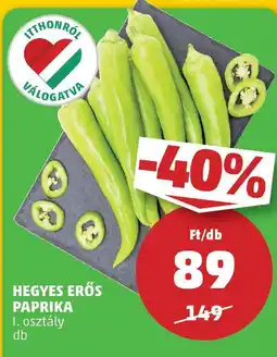 PENNY Hegyes erős paprika ajánlat