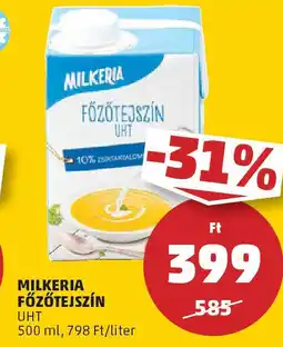 PENNY Milkeria főzőtejszín ajánlat