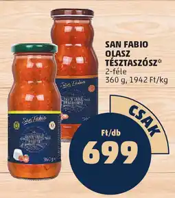 PENNY San fabio olasz tésztaszósz ajánlat