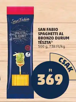 PENNY San fabio spaghetti al bronzo durum tészta ajánlat
