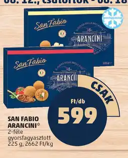 PENNY San fabio arancini ajánlat