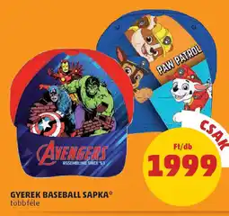 PENNY Gyerek baseball sapkax ajánlat