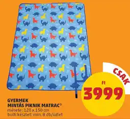 PENNY Gyermek mintás piknik matrac ajánlat