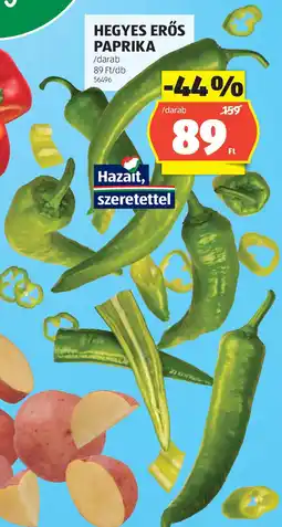 ALDI Hegyes erős paprika ajánlat