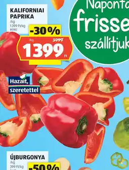 ALDI Kaliforniai paprika ajánlat