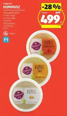 ALDI Yummy dip hummusz ajánlat