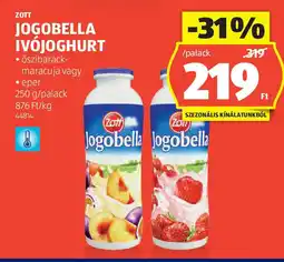 ALDI Zott jogobella ívójoghurt ajánlat