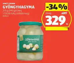 ALDI King's crown gyöngyhagyma ajánlat