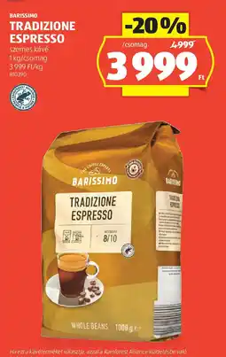 ALDI Barissimo tradizione espresso ajánlat