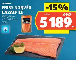 ALDI Gourmet friss norvég lazacfilé ajánlat