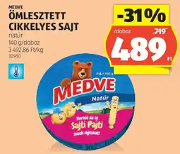 ALDI Medve ömlesztett cikkelyes sajt ajánlat