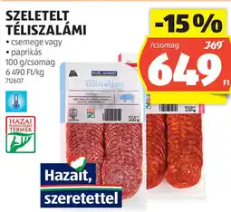 ALDI Szeletelt téliszalámi ajánlat