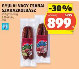 ALDI Gyulai vagy csabai szárazkolbász ajánlat