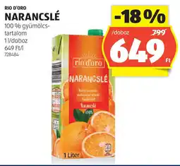 ALDI Rio d'oro narancslé ajánlat