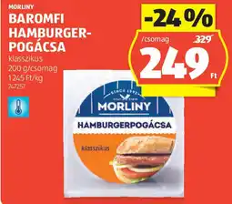ALDI Morliny baromfi hamburger- pogácsa ajánlat
