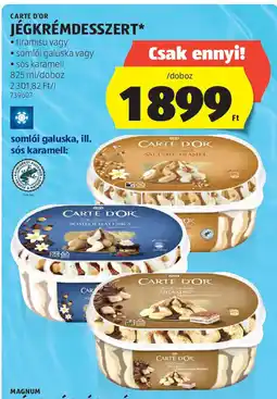 ALDI Carte d'or jégkrémdesszert ajánlat
