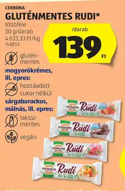ALDI Cerbona gluténmentes rudi ajánlat