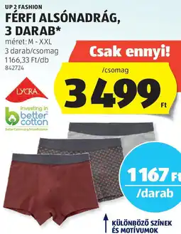 ALDI Up 2 fashion férfi alsónadrág ajánlat