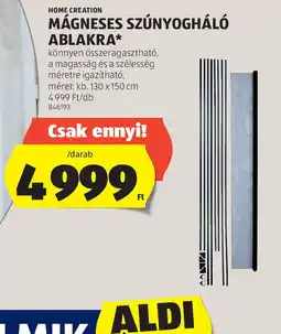 ALDI Home creation mágneses szúnyogháló ablakra ajánlat
