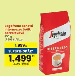 Spar Segafredo Zanetti Intermezzo őrölt pörkölt kávé ajánlat