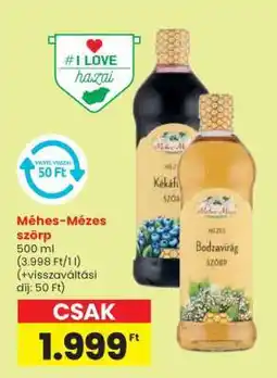 Spar Méhes-Mézes szörp ajánlat