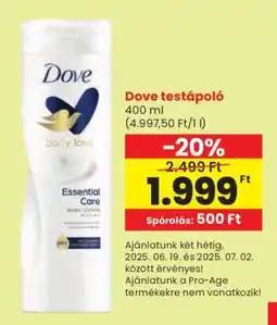 Spar Dove Testápoló ajánlat