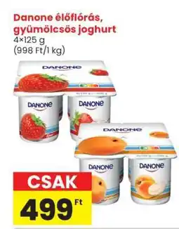Spar Market Danone élőflórás, gyümölcsös joghurt ajánlat