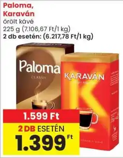 Spar Market Paloma, Karaván őrölt kávé ajánlat