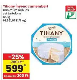 Spar Tihany Ínyenc Camembert ajánlat