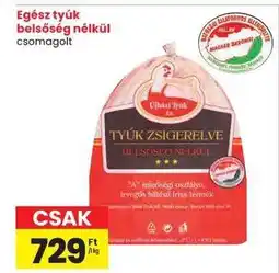 Spar Egész tyúk belsőség nélkül ajánlat