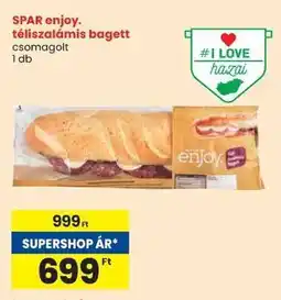 Spar SPAR enjoy. téliszalámis bagett ajánlat