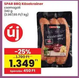 Spar SPAR BBQ Käsekrainer ajánlat