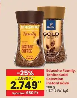 Spar Eduscho Family, Tchibo Gold Selection instant káva ajánlat