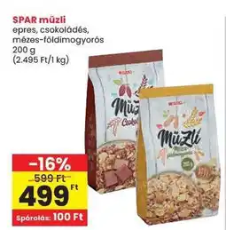 Spar SPAR müzli ajánlat