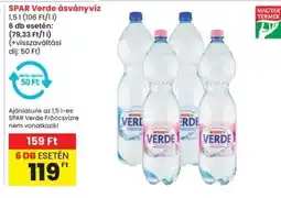 Spar SPAR Verde ásványvíz ajánlat
