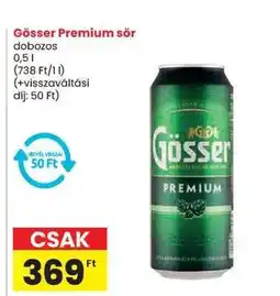 Spar Gösser Premium sör ajánlat