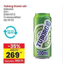 Spar Tuborg Green sör ajánlat