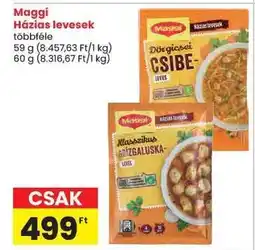 Spar Maggi Háziás levesek ajánlat