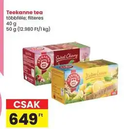Spar TEEKANNE TEA ajánlat