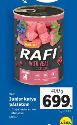 Lidl RAFI Junior kutya pástétom ajánlat