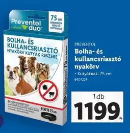 Lidl PREVENTOL Bolha- és kullancsriasztó nyakörv ajánlat